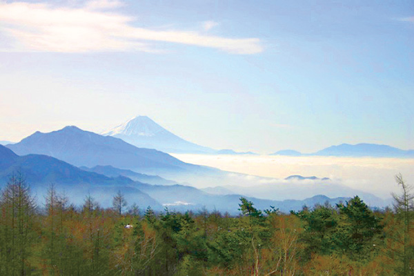 南アルプスの山々