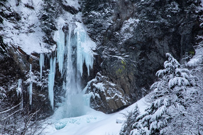 平湯大滝　結氷まつり
